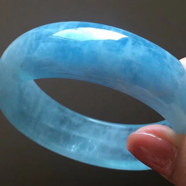 ⭐︎【天然】アクアマリン バングル 70g | tradexautomotive.com