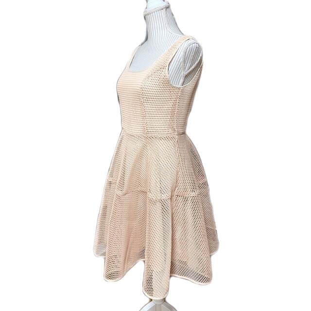 最終値下げ　PourVous ドレス　ワンピース　フレア　 ベージュ　L レディースのフォーマル/ドレス(ナイトドレス)の商品写真