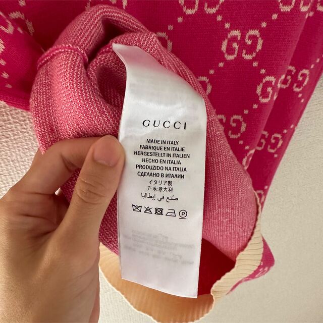 Gucci(グッチ)の最終お値下げです。GUCCI グッチ　セーター　ＧＧロゴニット　ＸＳ　安室着用　 レディースのトップス(ニット/セーター)の商品写真