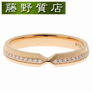 ティファニー(Tiffany & Co.)の(美品)ティファニー TIFFANY ネスティング ナロー ダイヤ リング 指輪 K18 PG × ダイヤ 約0.13ct 約11.5号 8853(リング(指輪))