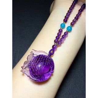 ⭐︎【天然】アメジスト ネックレス 44g