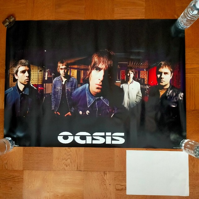 着払☆断捨離☆激レア☆Oasis☆2002年ツアー☆両面ポスター☆若干難アリポップス/ロック(洋楽)