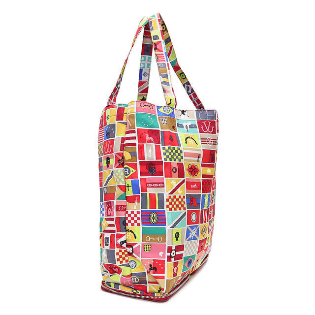 美品 エルメス シルキーポップ スキッパー シルク エコバッグ バッグ