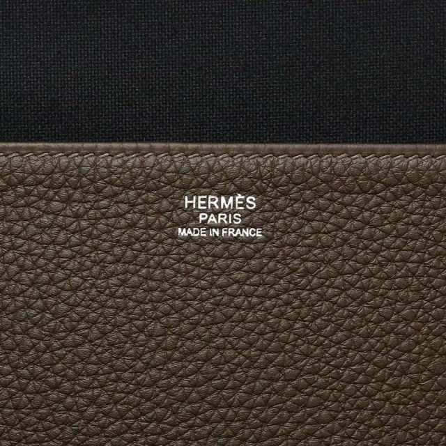 HERMES エルメス ヴィクトリアライト ブラック トゴ シルバー金具 D刻印 ビジネスバッグ ブリーフケース