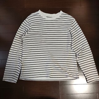 ジーユー(GU)のGU　長袖Tシャツ　ボーダー　サイズM(Tシャツ/カットソー(半袖/袖なし))