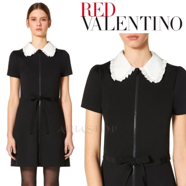 VALENTINO ビスコースジャージーワンピースM