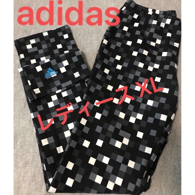 adidas(アディダス)のadidasアディダスパンツレギンスレディースXL【美品】 レディースのレッグウェア(レギンス/スパッツ)の商品写真