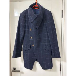 ヴィヴィアンウエストウッド(Vivienne Westwood)のVivienne Westwood Man ヴィヴィアン ミントカラーコート 紺(その他)