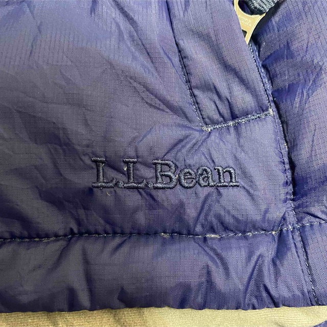 L.L.Bean(エルエルビーン)の90s 古着 エルエルビーン ナイロンブルゾン 刺繍ロゴ ダウン ゆるだぼ レディースのジャケット/アウター(ダウンジャケット)の商品写真