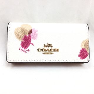 コーチ(COACH)のCOACH コーチ 6連 フローラル キャンバス キーケース F65522 #3(キーケース)