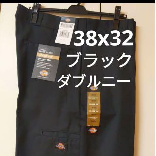 ディッキーズ(Dickies)の新品 38x32 BK ダブルニー ワークパンツ ディッキーズ ブラック(ワークパンツ/カーゴパンツ)