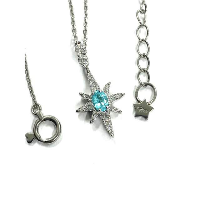 －重さ【10月SALE】【Star Jewelry】パライバトルマリン/D ネックレス