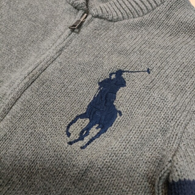 POLO RALPH LAUREN(ポロラルフローレン)のポロラルフローレン　ニット　アウター　ビックロゴ キッズ/ベビー/マタニティのキッズ服男の子用(90cm~)(ニット)の商品写真