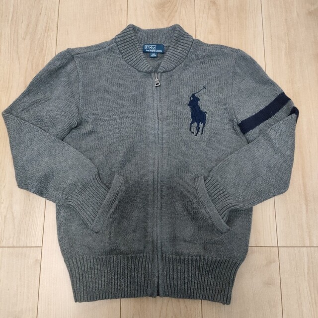 POLO RALPH LAUREN(ポロラルフローレン)のポロラルフローレン　ニット　アウター　ビックロゴ キッズ/ベビー/マタニティのキッズ服男の子用(90cm~)(ニット)の商品写真