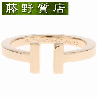 ティファニー(Tiffany & Co.)の(新品仕上げ済）ティファニー TIFFANY Tスクエア リング 指輪 K18 PG 約20号 箱 ティスクエア Tコレクション  9040(リング(指輪))