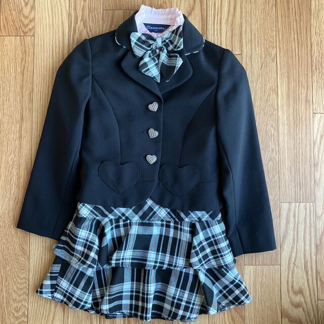 女児用（１２０）スーツ キッズ/ベビー/マタニティのキッズ服女の子用(90cm~)(ドレス/フォーマル)の商品写真