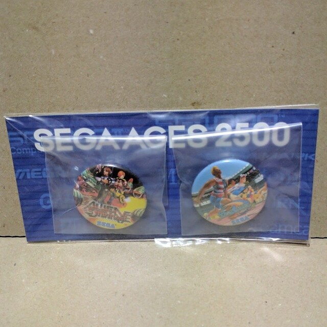 SEGA(セガ)のセガエイジス バッチ 2個セット 未開封(エイリアンシンドローム・デカスリート) エンタメ/ホビーのコレクション(ノベルティグッズ)の商品写真