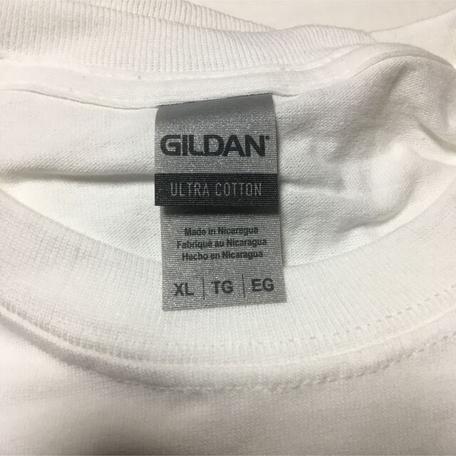 GILDAN(ギルタン)のGILDANギルダン☆ロンT☆長袖無地Tシャツ★ポケット付き！ホワイト★白★XL メンズのトップス(Tシャツ/カットソー(七分/長袖))の商品写真