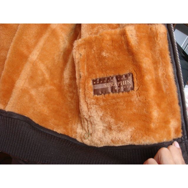 SERAPHIN(セラファン)のSERAPHIN　サイズ５０　フランス製　羊革 　高級革ジャン　送料込 メンズのジャケット/アウター(ブルゾン)の商品写真