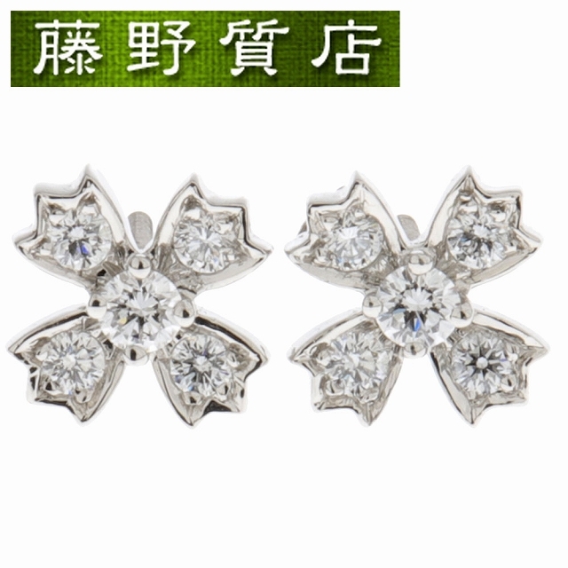 日本に PT950 ピアス ダイヤ フローテット TIFFANY (新品仕上げ済