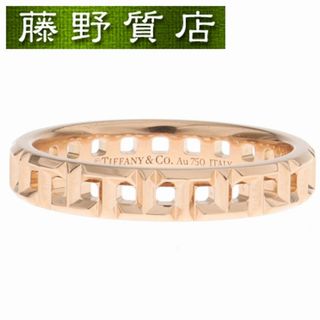 ティファニー(Tiffany & Co.)の(新品仕上げ済）ティファニー TIFFANY Tトゥルー ナロー リング 指輪 K18 PG ピンクゴールド 約12.5号 8691(リング(指輪))