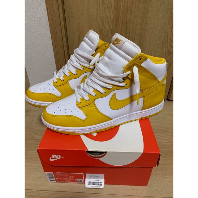 nike wmns dunk high dark sulfur 29 極美品