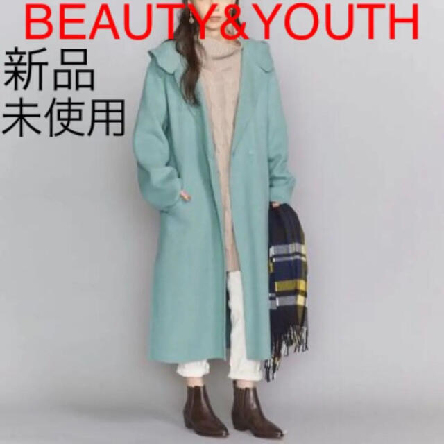 未使用品　beauty\u0026youthナイロンフーデッド コート