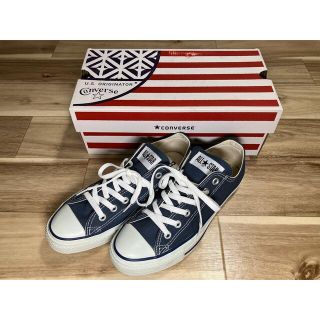 コンバース(CONVERSE)のコンバース　ローカット　ネイビー　25cm(スニーカー)