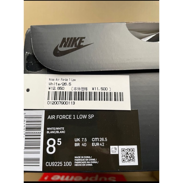 Supreme(シュプリーム)のSupreme Nike Air Force 1 Low 26.5 シュプリーム メンズの靴/シューズ(スニーカー)の商品写真