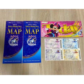 ディズニー(Disney)のディズニーシー 10周年 使用済チケットTODAY & MAP(遊園地/テーマパーク)