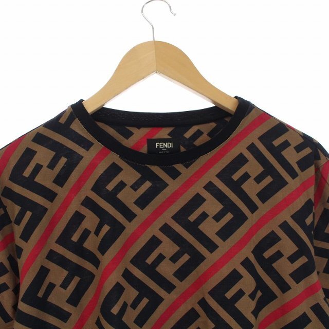 FENDI ZUCCA DIAGONAL Tシャツ FY0894 A7A8