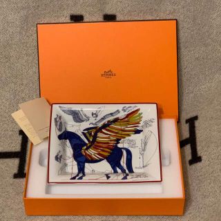 エルメス(Hermes)のエルメス　美しい青いペガサスの小物入れ•陶器 新品未使用(小物入れ)