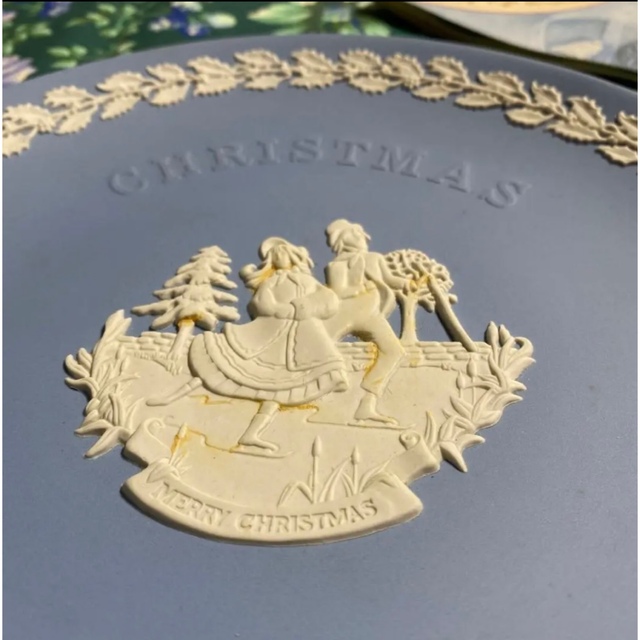 【未使用品】Wedgwood ジャスパー　クリスマスプレート　1990