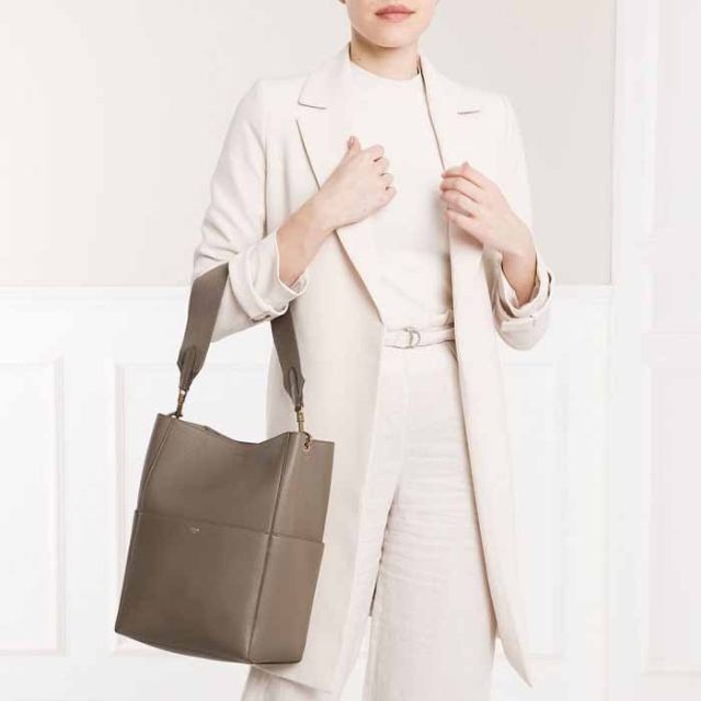 超美品☆CELINE ソーサングル ワンショルダー トートバッグ バッグ ...