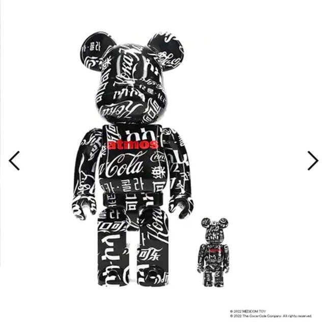 MEDICOM TOY BE@RBRICK Coca-Cola × atmos ハンドメイドのおもちゃ(フィギュア)の商品写真