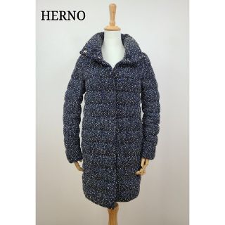 ヘルノ(HERNO)の美品　herno ネップヤーン　ダウンコート(ダウンコート)