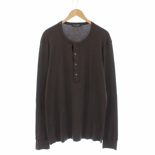 DOLCE&GABBANA ヘンリーネック Tシャツ ロンT カットソー 54 人気の