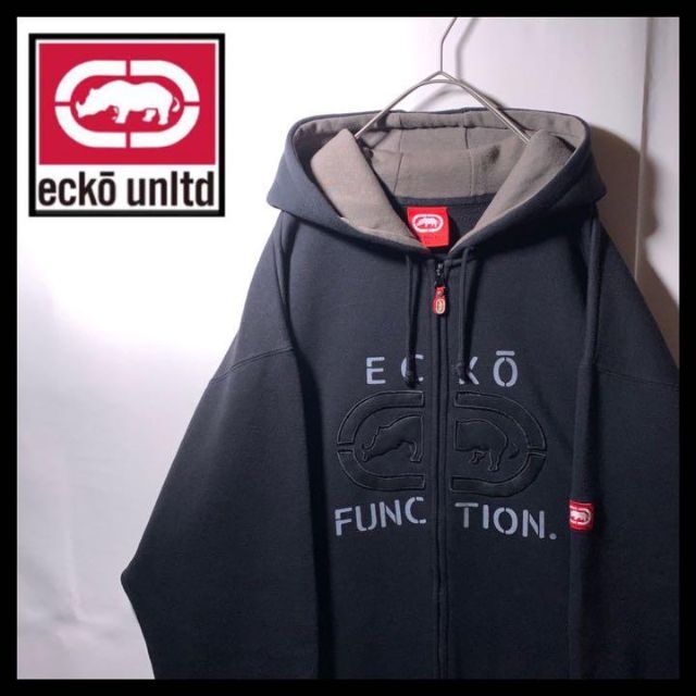 90s ecko unltd オーバーサイズ ジップパーカー b系 hiphop