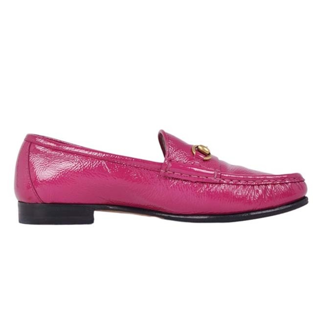 GUCCI ローファー タッセル レザーシューズ 黒 40 1/2 E-