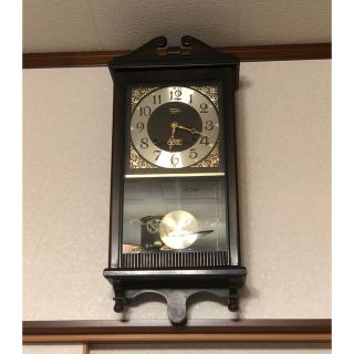 1945年代 リズム時計 ゼンマイ式 振り子時計【稼動品】 www