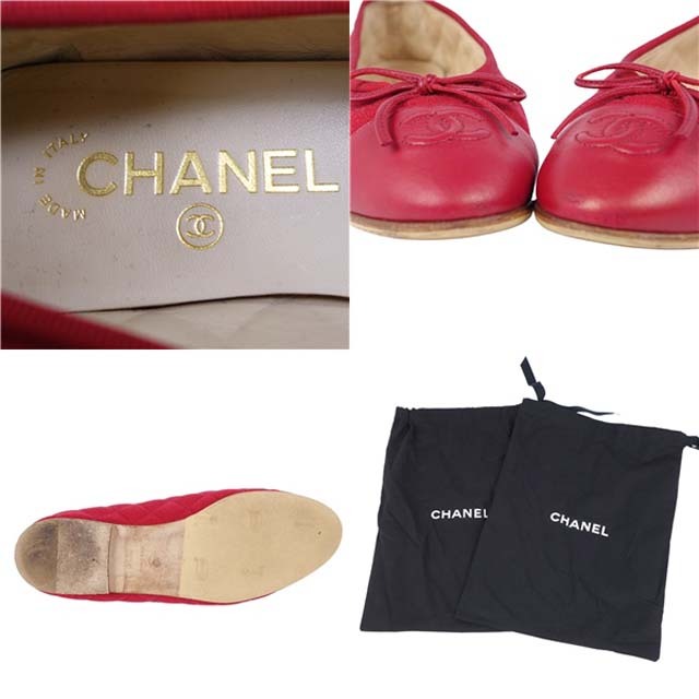 CHANEL - シャネル CHANEL パンプス フラットパンプス ココ CHANEL - シャネル CHANEL パンプス フラットパンプス ココ