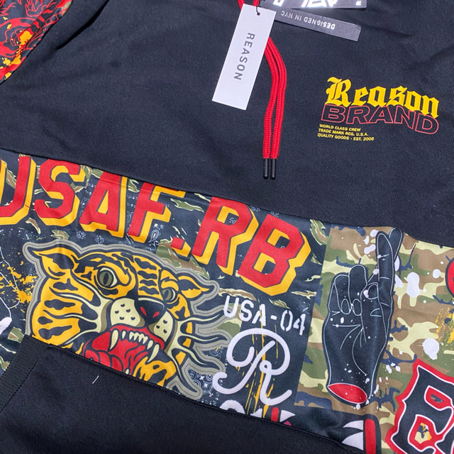 REASON BRAND プルオーパーパーカー　3XL 5