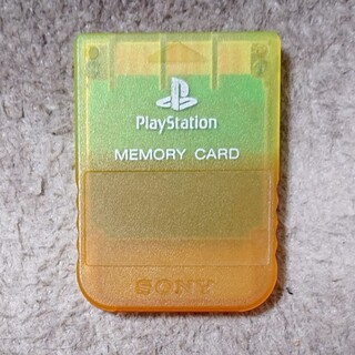 プレイステーション(PlayStation)のプレイステーション用 メモリーカード スケルトン(家庭用ゲーム機本体)