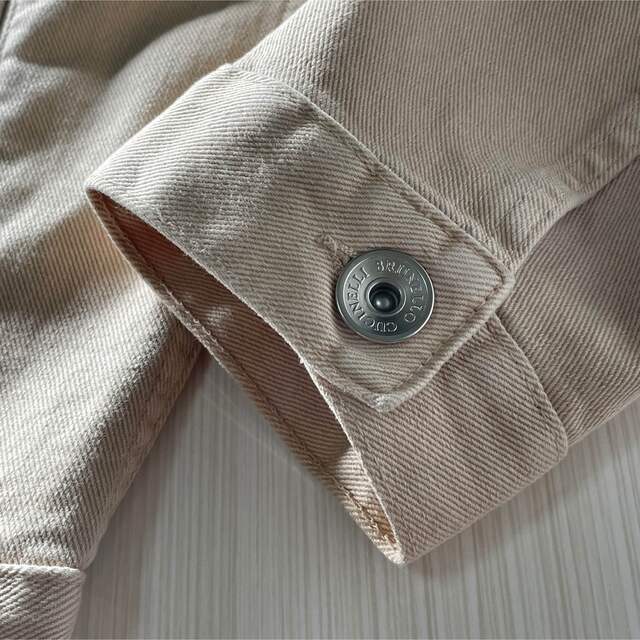 BRUNELLO CUCINELLI(ブルネロクチネリ)のH43★極美品★極上コットン製 デニムジャケット ブルネロクチネリ ベージュ メンズのジャケット/アウター(Gジャン/デニムジャケット)の商品写真