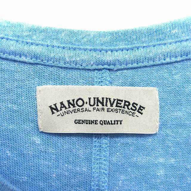 nano・universe(ナノユニバース)のナノユニバース nano universe ニットTシャツ カットソー Vネック メンズのトップス(Tシャツ/カットソー(半袖/袖なし))の商品写真