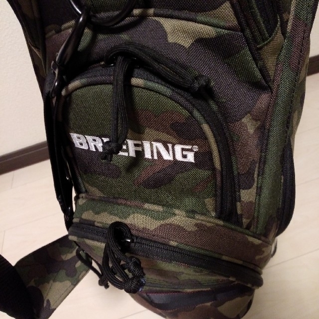 BRIEFING(ブリーフィング)のブリーフィングゴルフ　美品希少　CR-5♯02　キャディバッグ　グリーンカモ スポーツ/アウトドアのゴルフ(バッグ)の商品写真