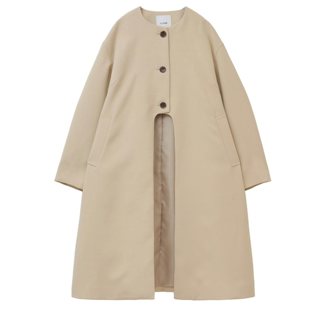 クラネ　ARCH CUT FLARE COAT