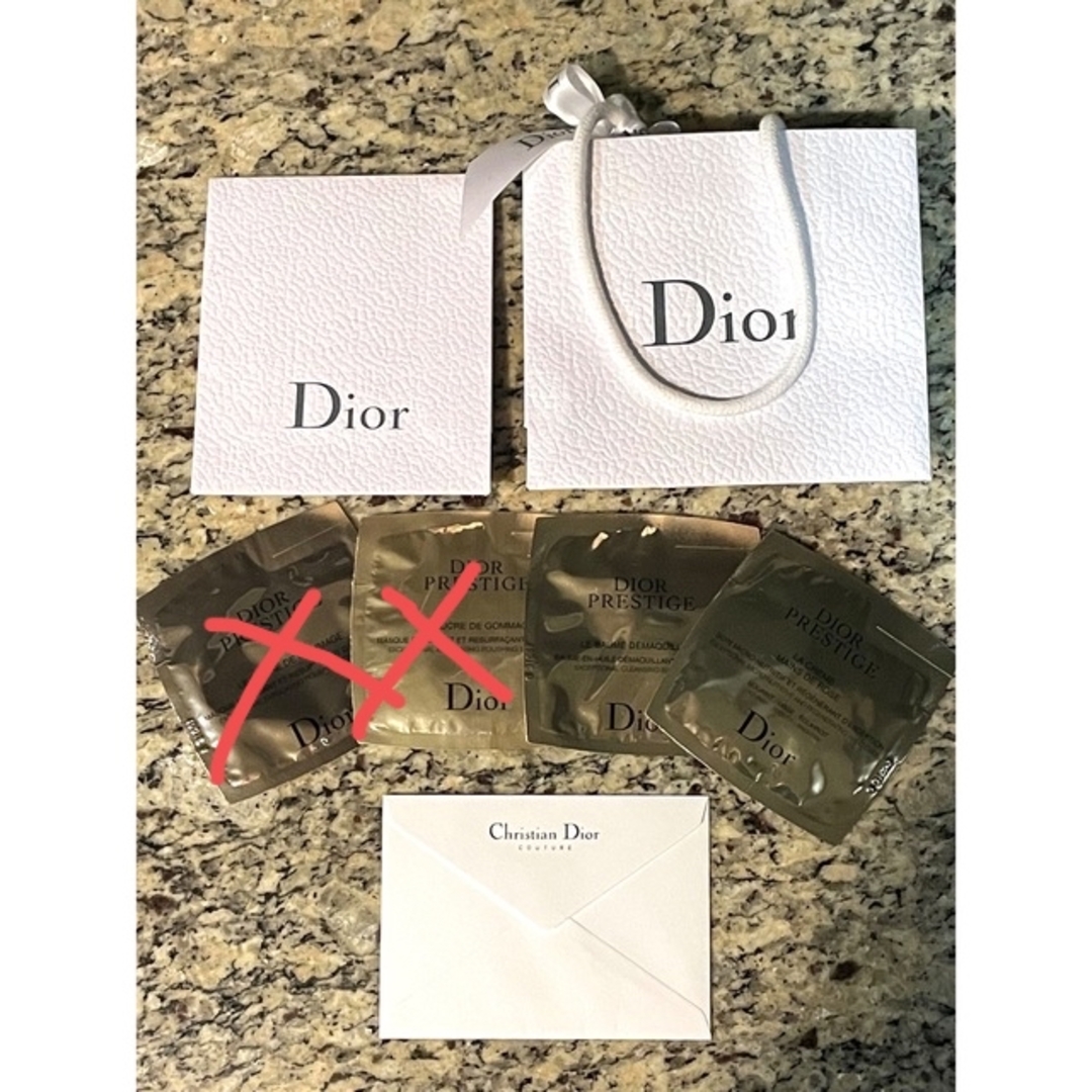 Dior(ディオール)の■Dior■スキンケア ミニサイズ 新品未使用 紙袋 封筒 6点 プレステージ コスメ/美容のスキンケア/基礎化粧品(クレンジング/メイク落とし)の商品写真