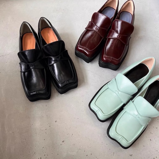 靴/シューズAMERI  WAVE CUTTING PLATFORM LOAFER