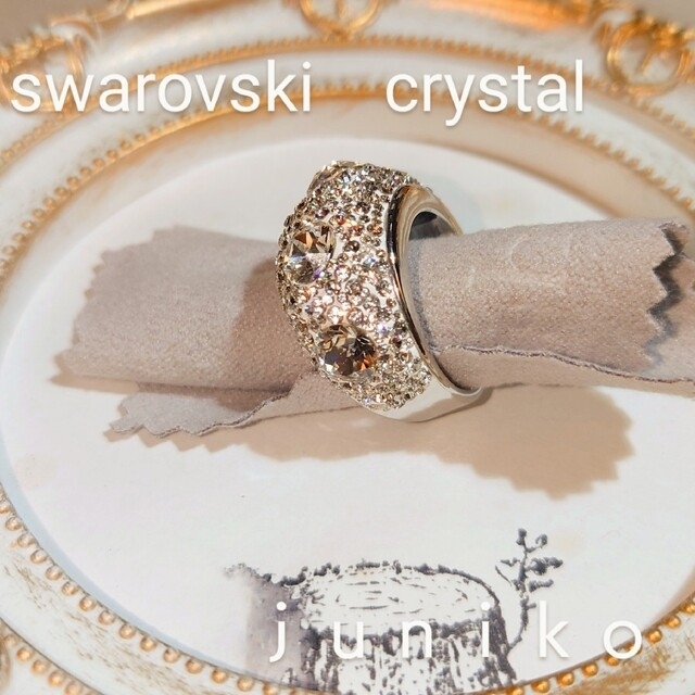 SWAROVSKI(スワロフスキー)のスワロフスキーパヴェリング ハンドメイドのアクセサリー(リング)の商品写真